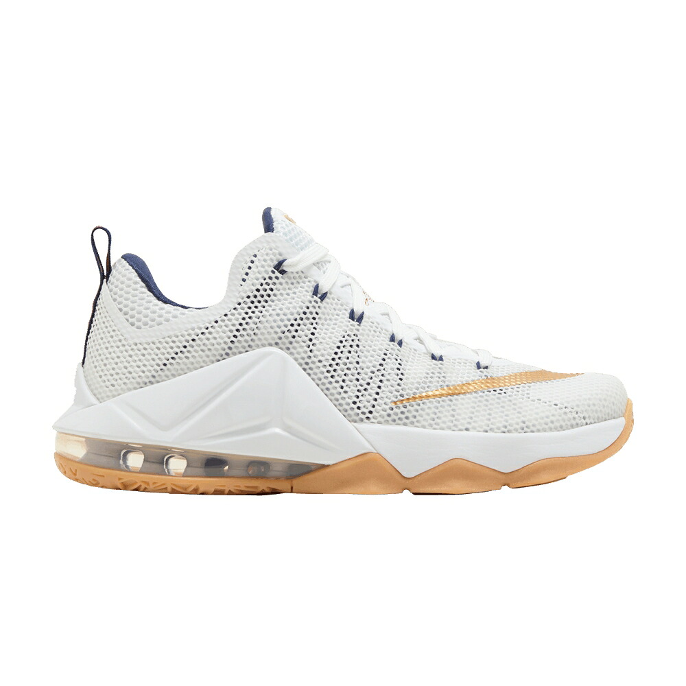 ナイキ レブロン 白いこと 白いこと 紺色 米国海軍 \u0027USA\u0027 スニーカー メンズ NIKE LEBRON 12 LOW / WHITE MIDNIGHT NAVY UNIVERSITY