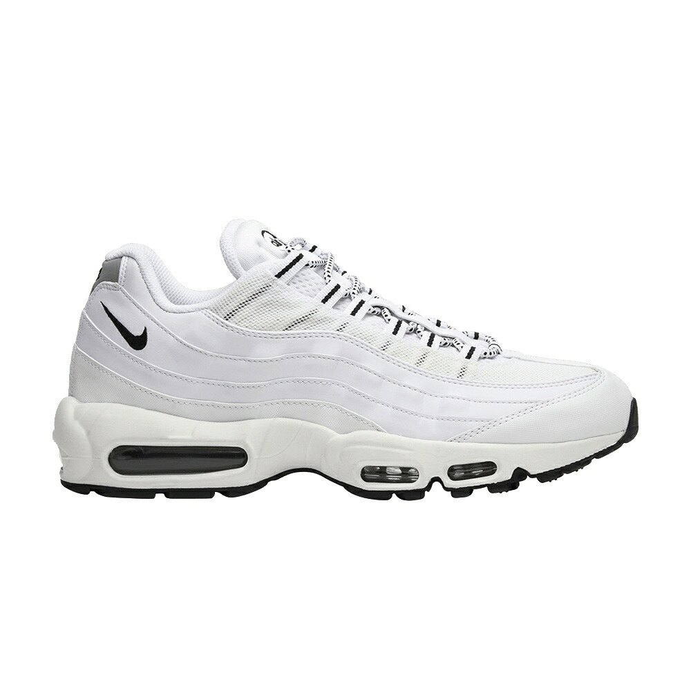 ナイキ マックス 白いこと 白いこと 黒いこと 黒いこと エア湖マックス \u0027WHITE BLACK\u0027 スニーカー メンズ NIKE AIR MAX 95 \u0027WHITE/BLACK\u0027 / WHITE BLACK BLACK