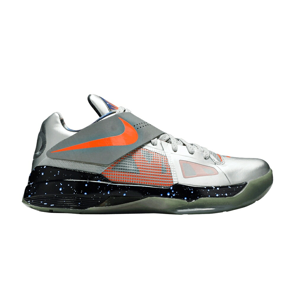 ナイキ ズーム 銀色 シルバー 橙 オレンジ 'ALL GALAXY' スニーカー メンズ NIKE ZOOM KD 4 STAR - 2012 / METALLIC SILVER TOTAL ORANGE