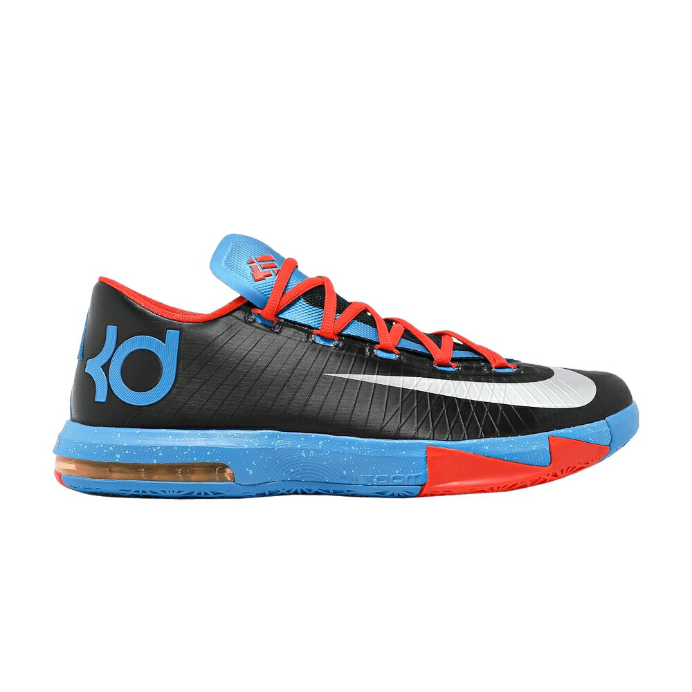 ナイキ 黒色 ブラック 銀色 シルバー チーム AWAY スニーカー メンズ NIKE KD 6 / BLACK METALLIC SILVER TEAM