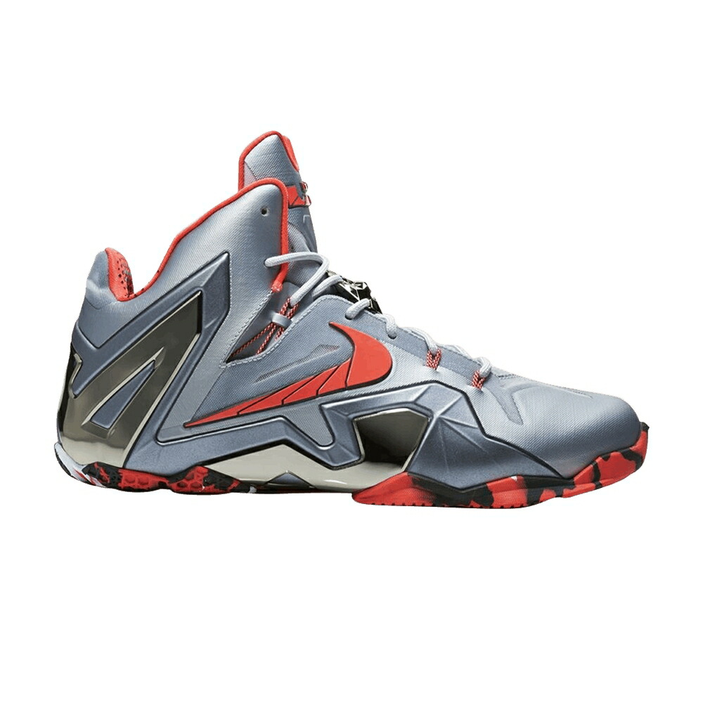 ナイキ レブロン エリート 灰色 グレー レーザー クリムゾン クール 'TEAM' スニーカー メンズ NIKE LEBRON 11 ELITE / WOLF GREY LASER CRIMSON COOL