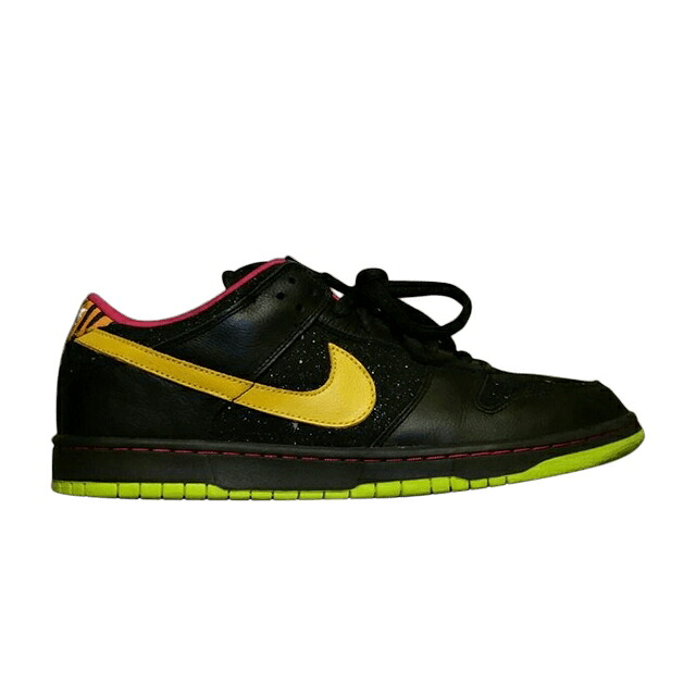 ナイキ ダンク プレミアム エスビー 黒色 ブラック 黄色 イエロー ダンクロー 'SPACE TIGER' スニーカー メンズ NIKE DUNK LOW PREMIUM SB / BLACK YELLOW OCHRE
