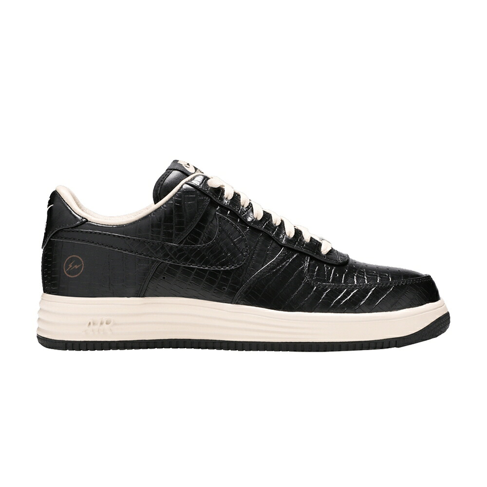 ナイキ ルーナー ルナー 割り増し金 黒いこと 黒いこと サイバー空間 \u0027CROC\u0027 スニーカー メンズ NIKE FRAGMENT DESIGN X LUNAR FORCE 1 LOW PREMIUM SP / BLACK BLACK NET