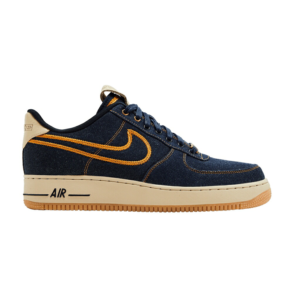 ナイキ 割り増し金 空軍 \u0027DENIM\u0027 スニーカー メンズ NIKE AIR FORCE 1 LOW PREMIUM / DRK OBSDN DRK OBSDN MTLC BRNZ