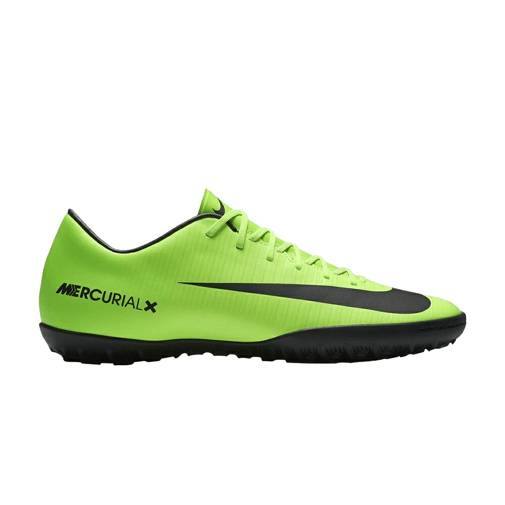 ナイキ 白星 緑 緑であること 黒いこと 黒いこと 菩提樹 スニーカー メンズ NIKE MERCURIALX VICTORY 6 TF / ELECTRIC GREEN BLACK FLASH LIME