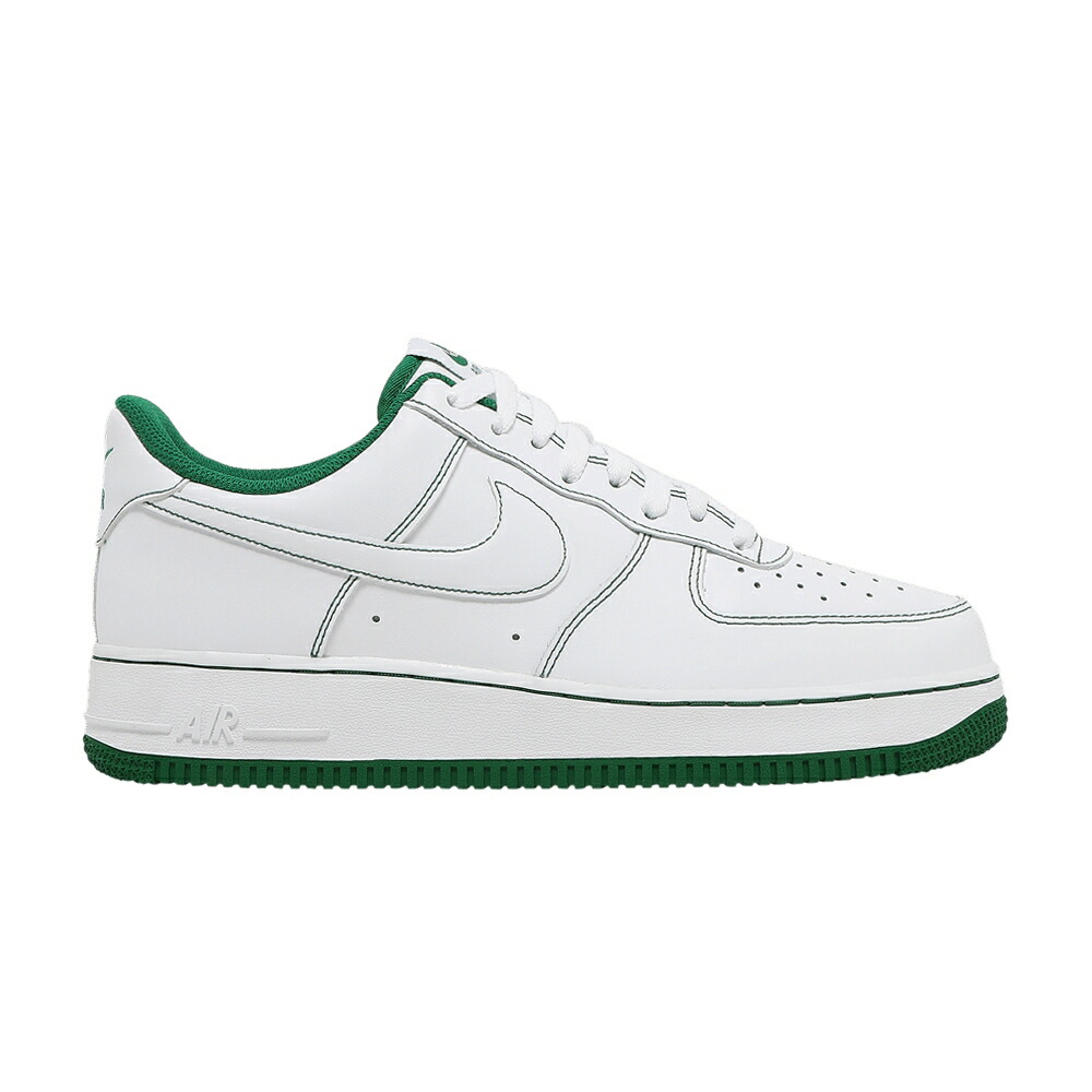 ナイキ 白色 ホワイト 緑 グリーン エアフォース 07 CONTRAST GREEN スニーカー メンズ NIKE AIR FORCE 1 STITCH - WHITE PINE / WHITE WHITE PINE GREEN