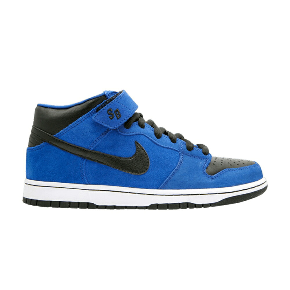 ナイキ ダンク ミッド プロ エスビー 青色 ブルー 黒色 ブラック スニーカー メンズ NIKE DUNK MID PRO SB / ROYAL BLUE BLACK