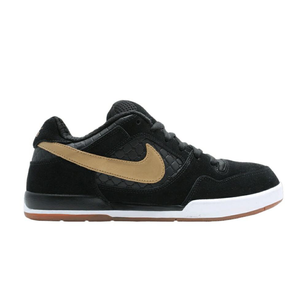 ナイキ 極点 望遠レンズ 黒いこと 黒いこと ゴールド スニーカー メンズ NIKE PAUL RODRIGUEZ 2 ZOOM AIR / BLACK METALLIC GOLD