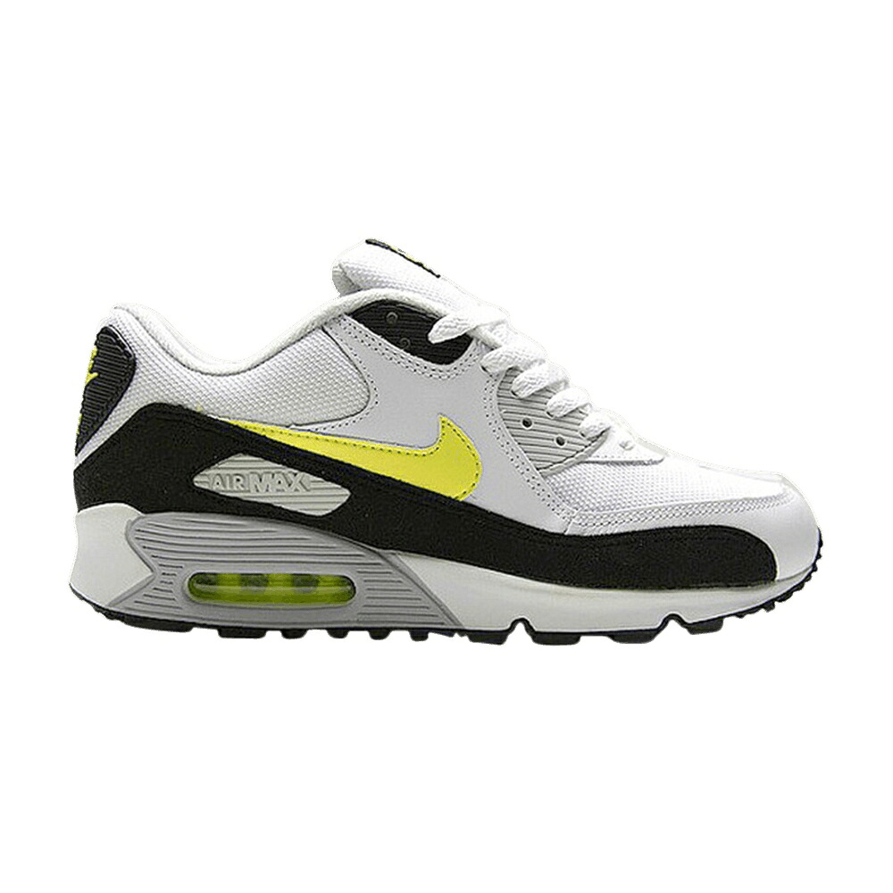 ナイキ マックス 白いこと 白いこと 菩提樹 黒いこと 黒いこと エア湖マックス スニーカー メンズ NIKE AIR MAX 90 / WHITE HOT LIME BLACK NEUTRAL