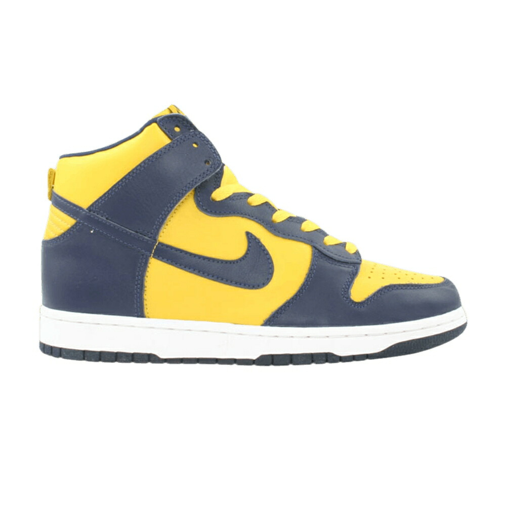 ナイキ ダンク ご機嫌 紺色 米国海軍 ダンクハイ \u0027MICHIGAN\u0027 スニーカー メンズ NIKE DUNK HIGH LE 1998 / MIDNIGHT NAVY VARSITY MAIZE