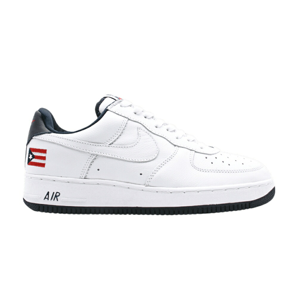 ナイキ 白色 ホワイト 赤 レッド エアフォース 'PUERTO RICO' スニーカー メンズ NIKE AIR FORCE 1 / WHITE WHITE OBSIDIAN COMET RED