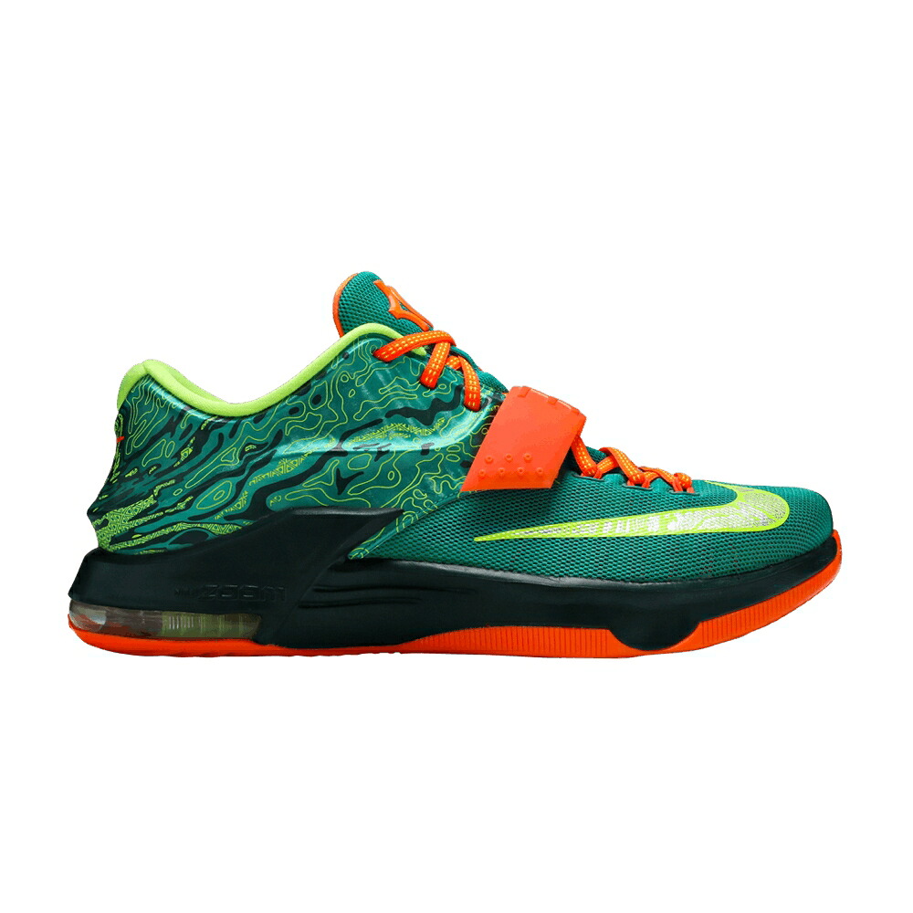 ナイキ 緑 緑であること しろがね色 しろがね色 \u0027WEATHERMAN\u0027 スニーカー メンズ NIKE KD 7 / EMERALD GREEN METALLIC SILVER