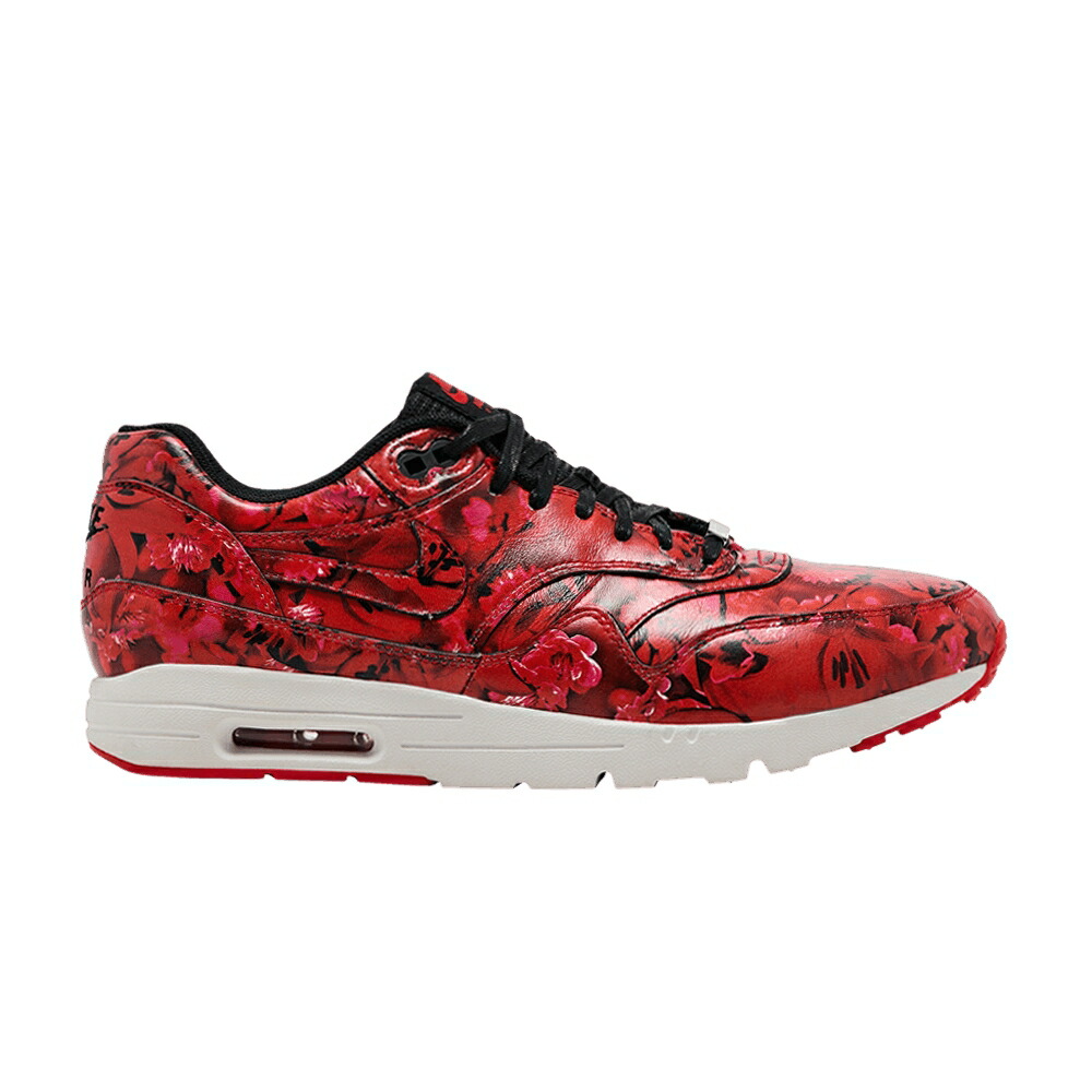 ナイキ マックス ウルトラ 赤 レッド 白色 ホワイト 黒色 ブラック エアマックス 'SHANGHAI' スニーカー レディース NIKE WMNS AIR MAX 1 ULTRA / CHALLENGE RED SUMMIT WHITE BLACK