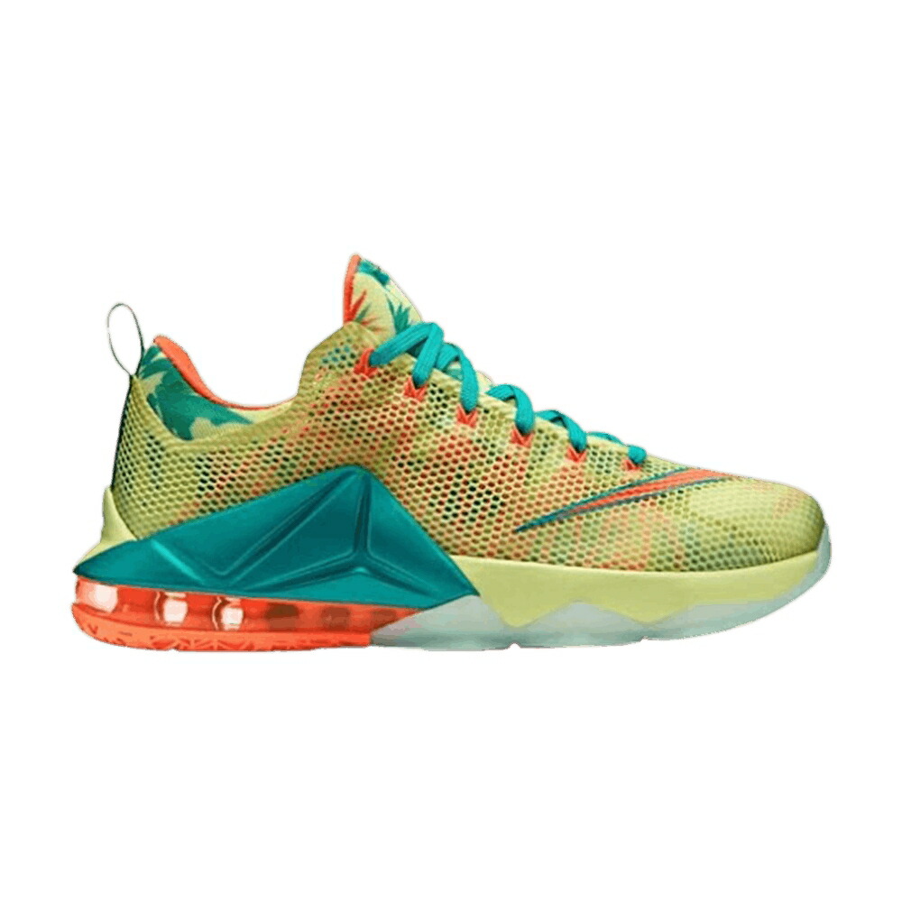 ナイキ レブロン 白色 ホワイト ライム 'LEBRONOLD PALMER' スニーカー メンズ NIKE LEBRON 12 LOW PRM EP / WHITE LIME BRIGHT MANGO NW GRN