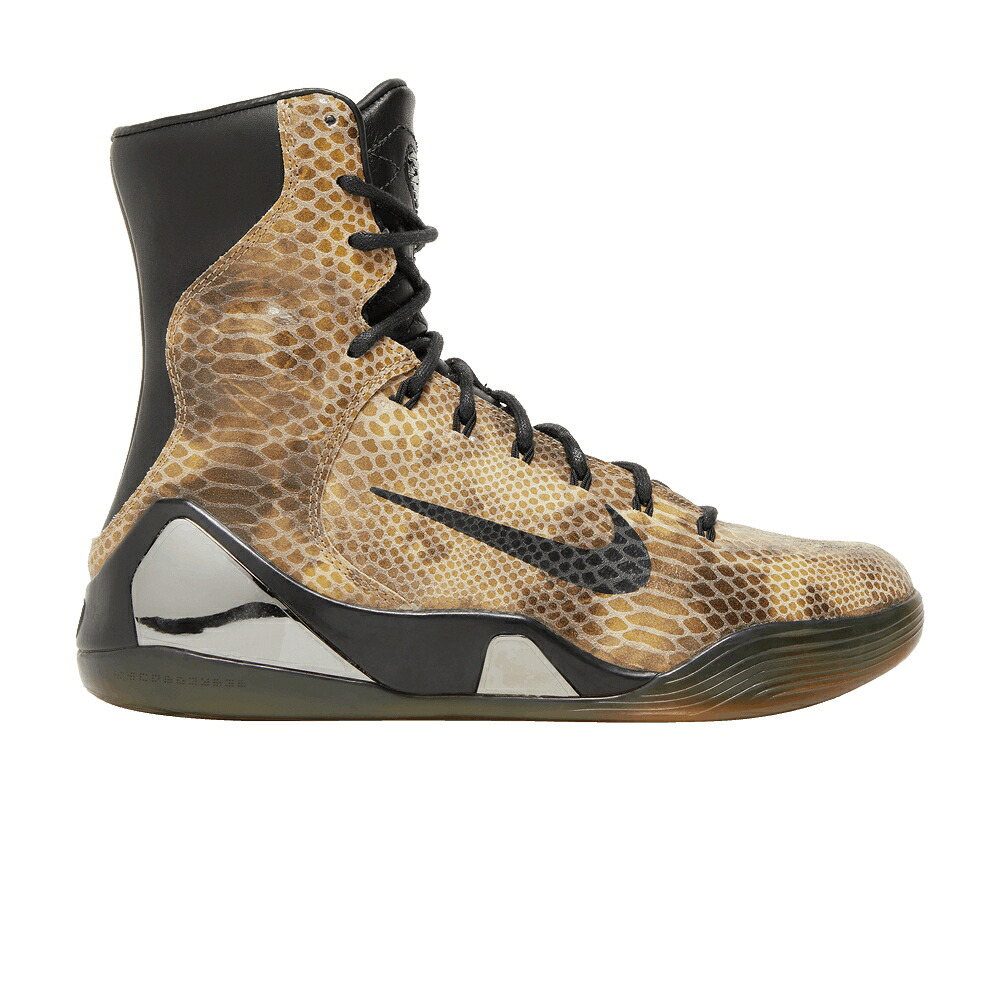 ナイキ コービー ご機嫌 黒いこと 黒いこと \u0027SNAKESKIN\u0027 スニーカー メンズ NIKE KOBE 9 HIGH EXT QS / BLACK BLACK