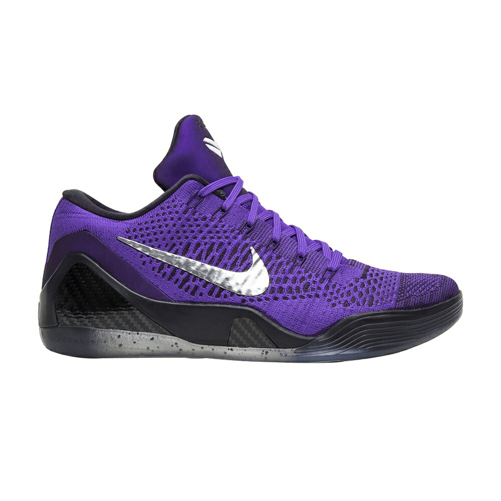 ナイキ コービー エリート しろがね色 しろがね色 \u0027MOONWALKER\u0027 スニーカー メンズ NIKE KOBE 9 ELITE LOW / HYPER GRAPE METALLIC SILVER CAVE