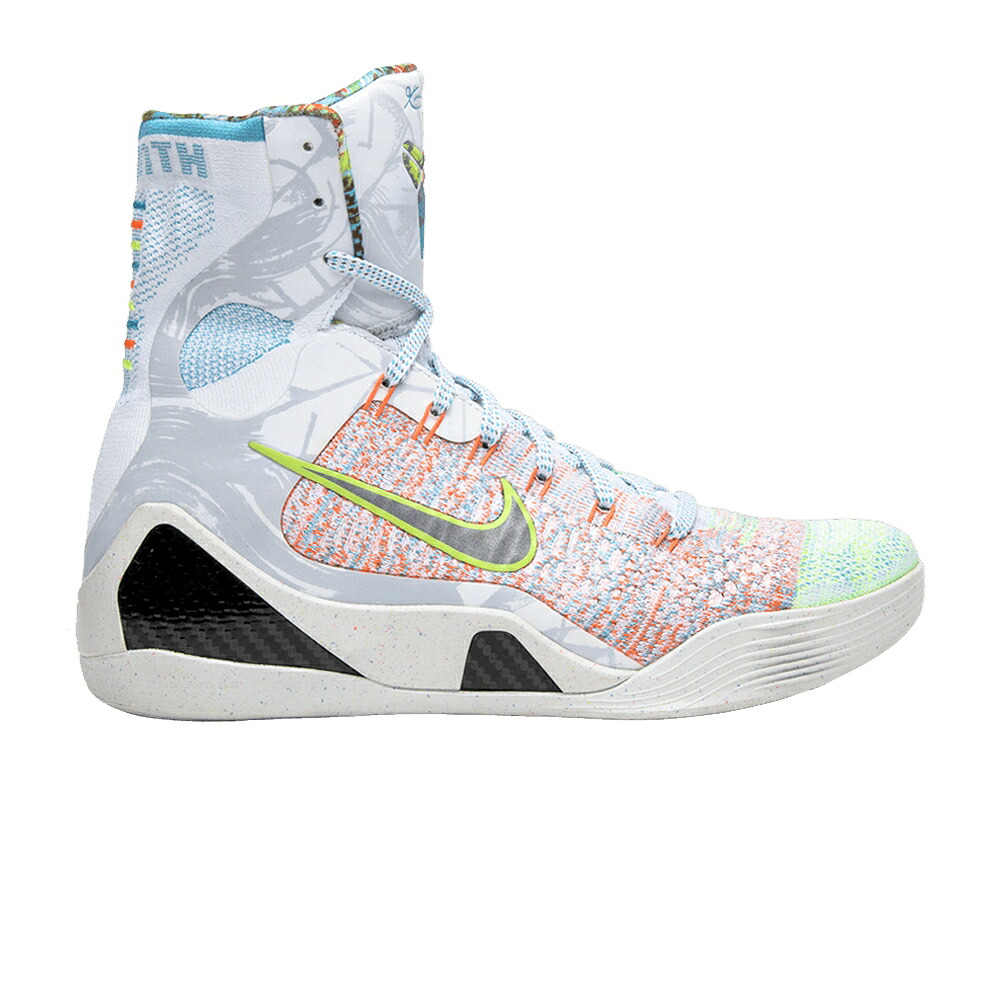 ナイキ コービー エリート プレミアム 銀色 シルバー 'WHAT KOBE' スニーカー メンズ NIKE KOBE 9 ELITE PREMIUM THE / MULTI COLOR REFLECT SILVER