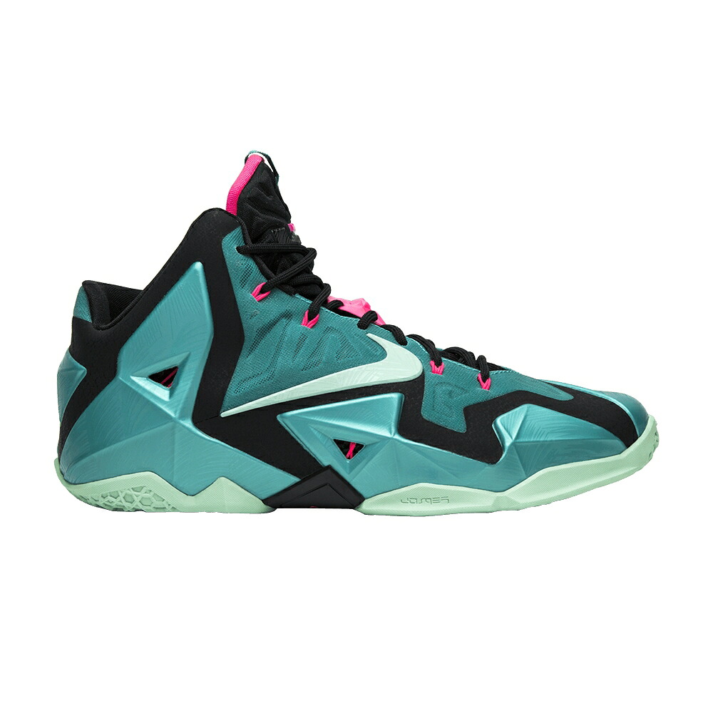 ナイキ レブロン 黒いこと 黒いこと \u0027SOUTH BEACH\u0027 スニーカー メンズ NIKE LEBRON 11 / SPORT TURQ MEDIUM MINT BLACK メンズ靴-靴
