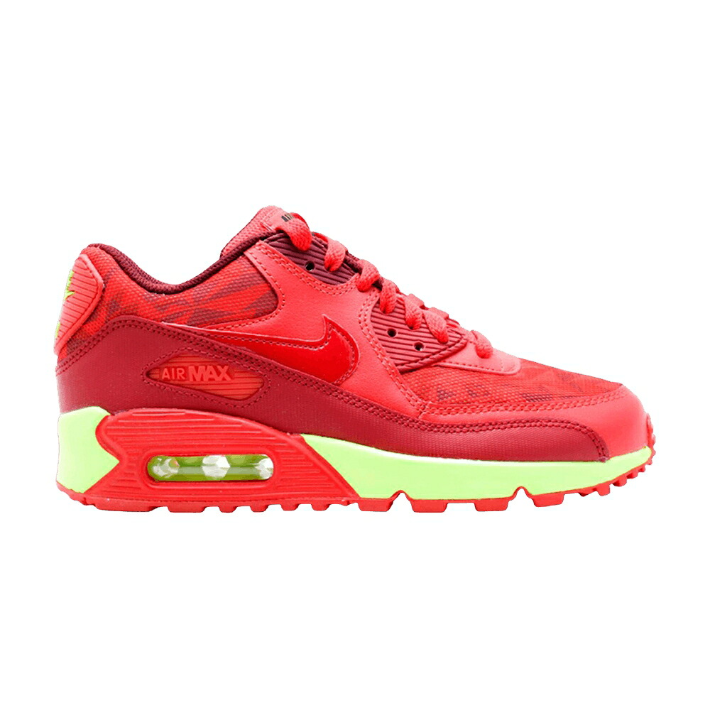 ナイキ マックス エア湖マックス お坊っちゃん キッズ NIKE AIR MAX 90 GS / GYM RD UNVRSTY RD LT CRMSN TM もの言う花 マタニティ スニーカー