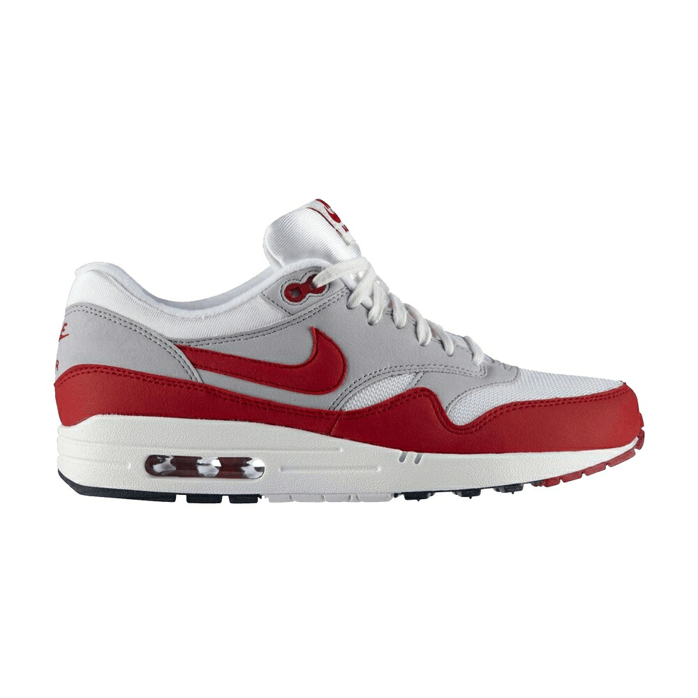 ナイキ マックス 赤 赤いこと 薄墨色 薄墨色 エア湖マックス \u0027VINTAGE\u0027 スニーカー メンズ NIKE AIR MAX 1 OG / SAIL UNIVERSITY RED NEUTRAL GREY