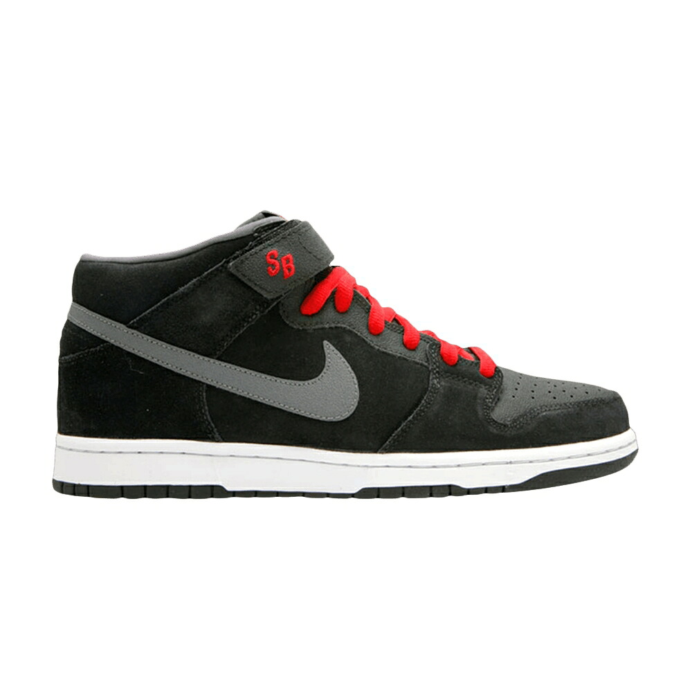 ナイキ ダンク ミッド 労働者階級 エスビー 黒いこと 黒いこと \u0027GRIPTAPE\u0027 スニーカー メンズ NIKE DUNK MID PRO SB 2009 / BLACK LIGHT GRAPHITE