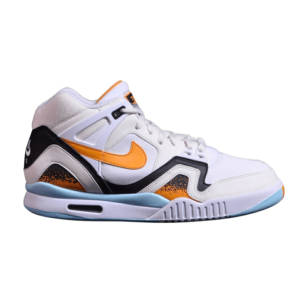 ナイキ テック 白色 ホワイト パール 黒色 ブラック 'KUMQUAT' スニーカー メンズ NIKE AIR TECH CHALLENGE 2 / WHITE KUMQUAT SOFT PEARL BLACK