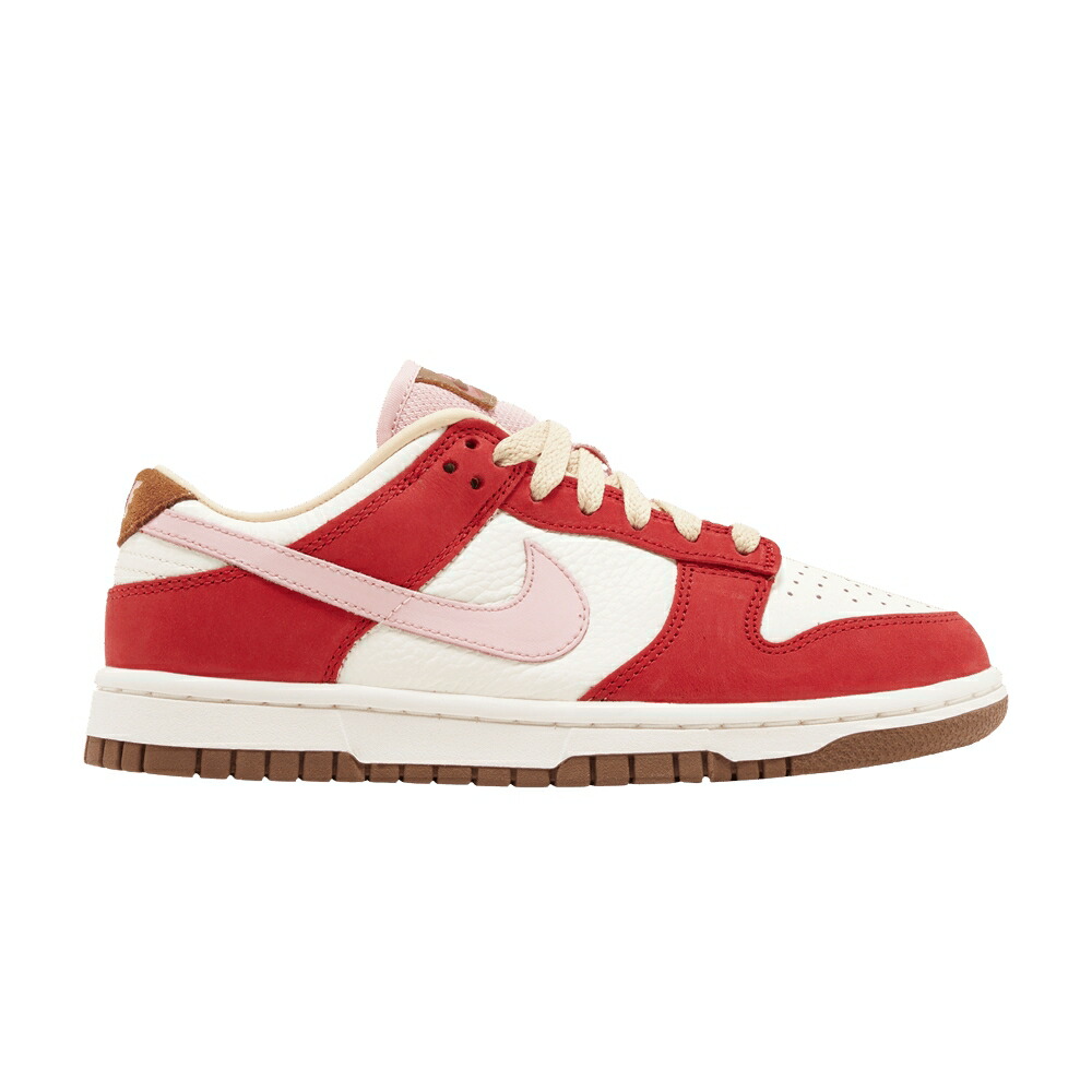 ナイキ ダンク プレミアム 赤 レッド ダンクロー BACON スニーカー レディース NIKE WMNS DUNK LOW PREMIUM / SPORT RED SHEEN SAIL MEDIUM
