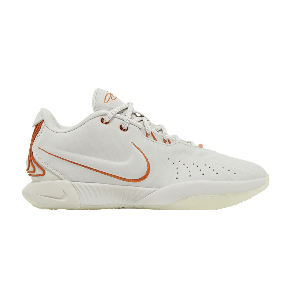 ナイキ レブロン 橙 オレンジ AKOYA スニーカー メンズ NIKE LEBRON 21 / LIGHT BONE CAMPFIRE ORANGE
