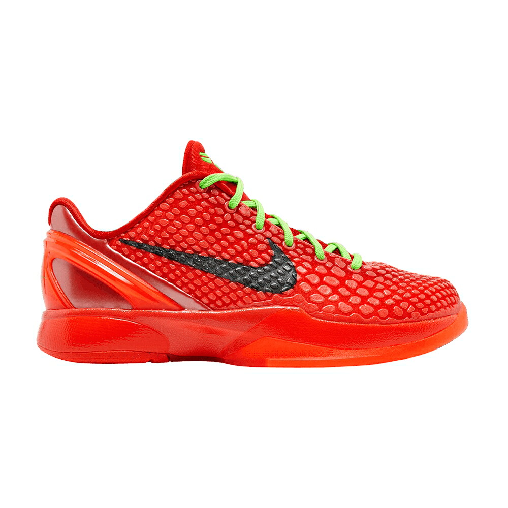 ナイキ ズーム コービー クリムゾン 黒色 ブラック 'REVERSE GRINCH' ジュニア キッズ NIKE ZOOM KOBE 6 GS / BRIGHT CRIMSON BLACK ELECTRIC ベビー マタニティ スニーカー