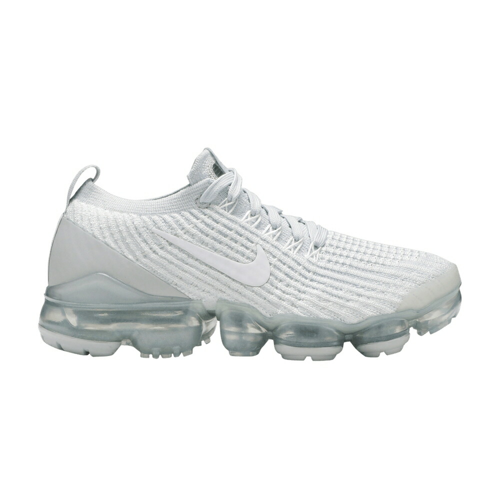 ナイキ フライニット 白色 ホワイト ピュア プラチナム エアヴェイパーマックス PURE PLATINUM スニーカー レディース NIKE WMNS AIR VAPORMAX FLYKNIT 3 / WHITE WHITE PURE PLATINUM