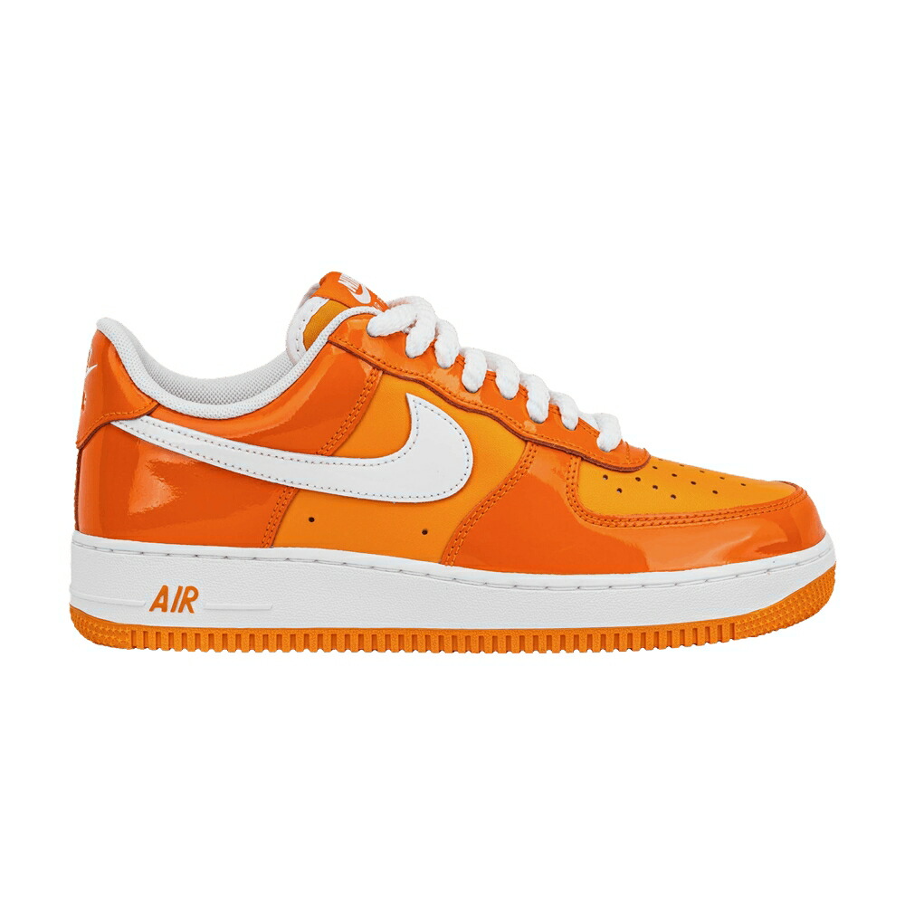 ナイキ 橙 オレンジ 白色 ホワイト エアフォース 07 AFETY PATENT スニーカー メンズ NIKE AIR FORCE 1 LV8 ORANGE / SAFETY ORANGE SPORT ORANGE WHITE