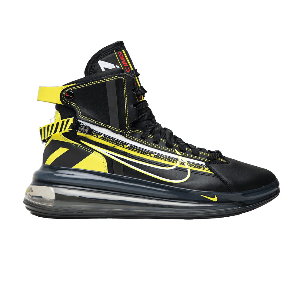 ナイキ マックス 黒色 ブラック ダイナミック 黄色 イエロー エアマックス ALL MOTORSPORT スニーカー メンズ NIKE AIR MAX 720 SATURN QS STAR - / BLACK DYNAMIC YELLOW UNIVERSITY