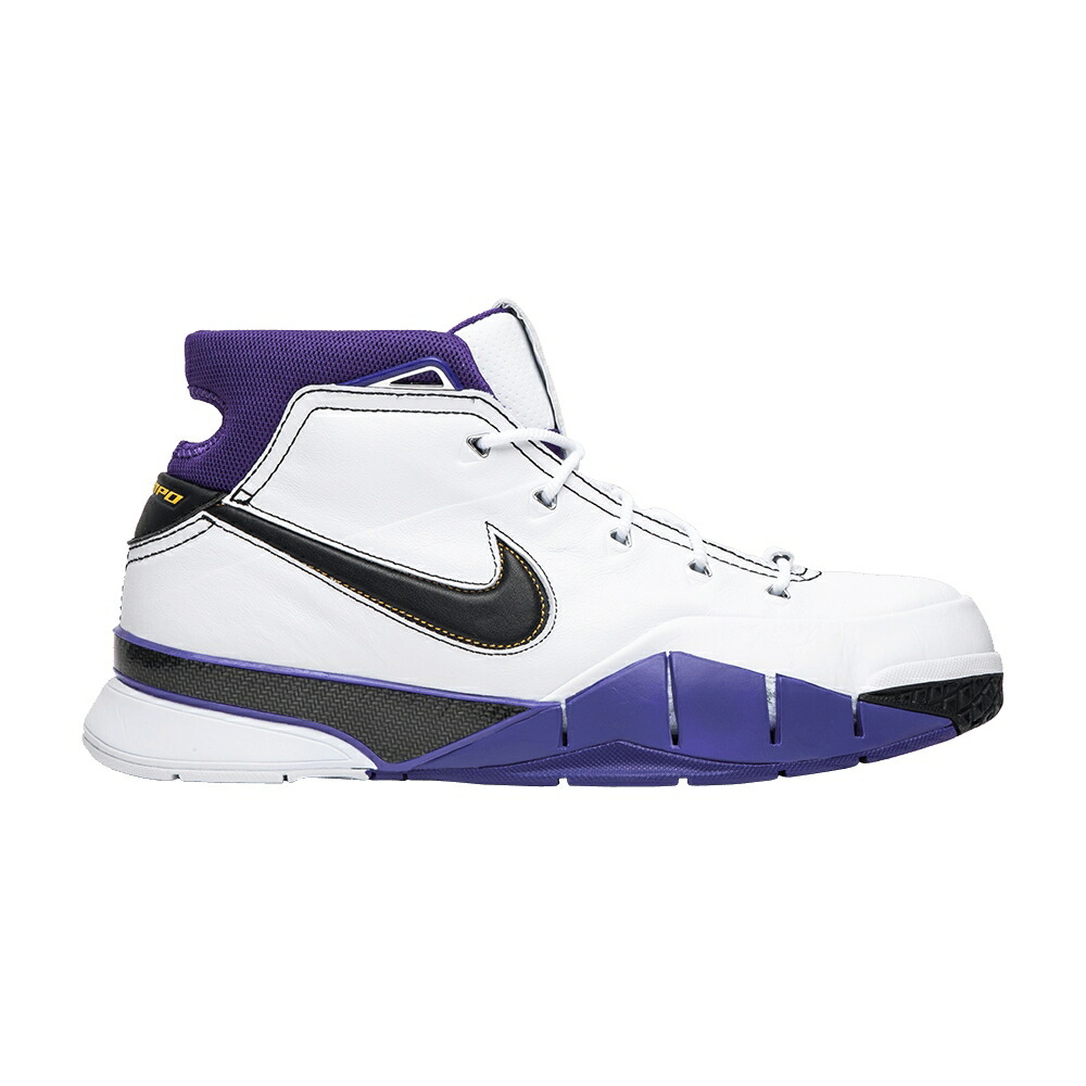 ナイキ ズーム コービー プロトロ 白色 ホワイト 黒色 ブラック コート 紫 パープル 81 POINTS スニーカー メンズ NIKE ZOOM KOBE 1 PROTRO 2019 / WHITE BLACK COURT PURPLE