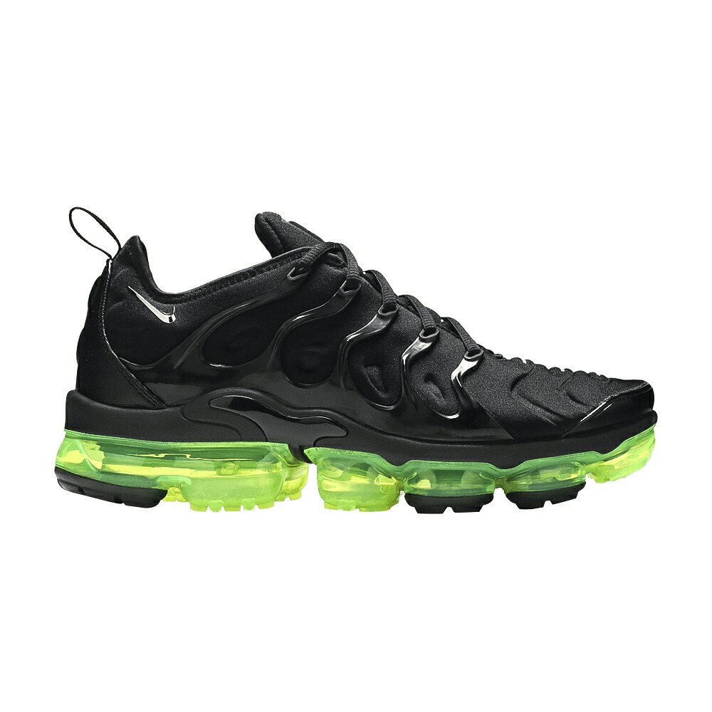 ナイキ 黒いこと 黒いこと しろがね色 しろがね色 エアヴェイパーマックス \u0027BLACK VOLT\u0027 スニーカー メンズ NIKE AIR VAPORMAX PLUS / BLACK REFLECT SILVER VOLT