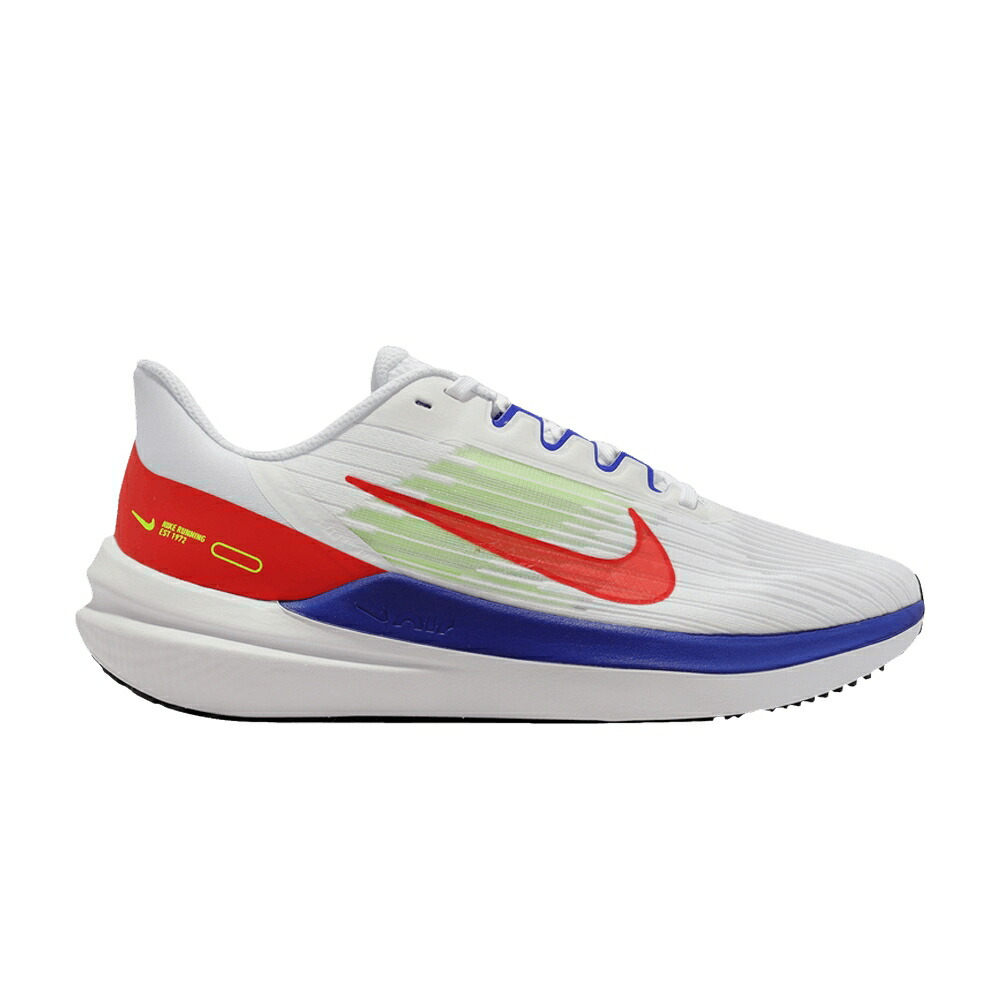 ナイキ 青色 ブルー 白色 ホワイト クリムゾン WHITE CRIMSON スニーカー メンズ NIKE AIR WINFLO 9 RACER BLUE / WHITE BRIGHT CRIMSON RACER BLUE