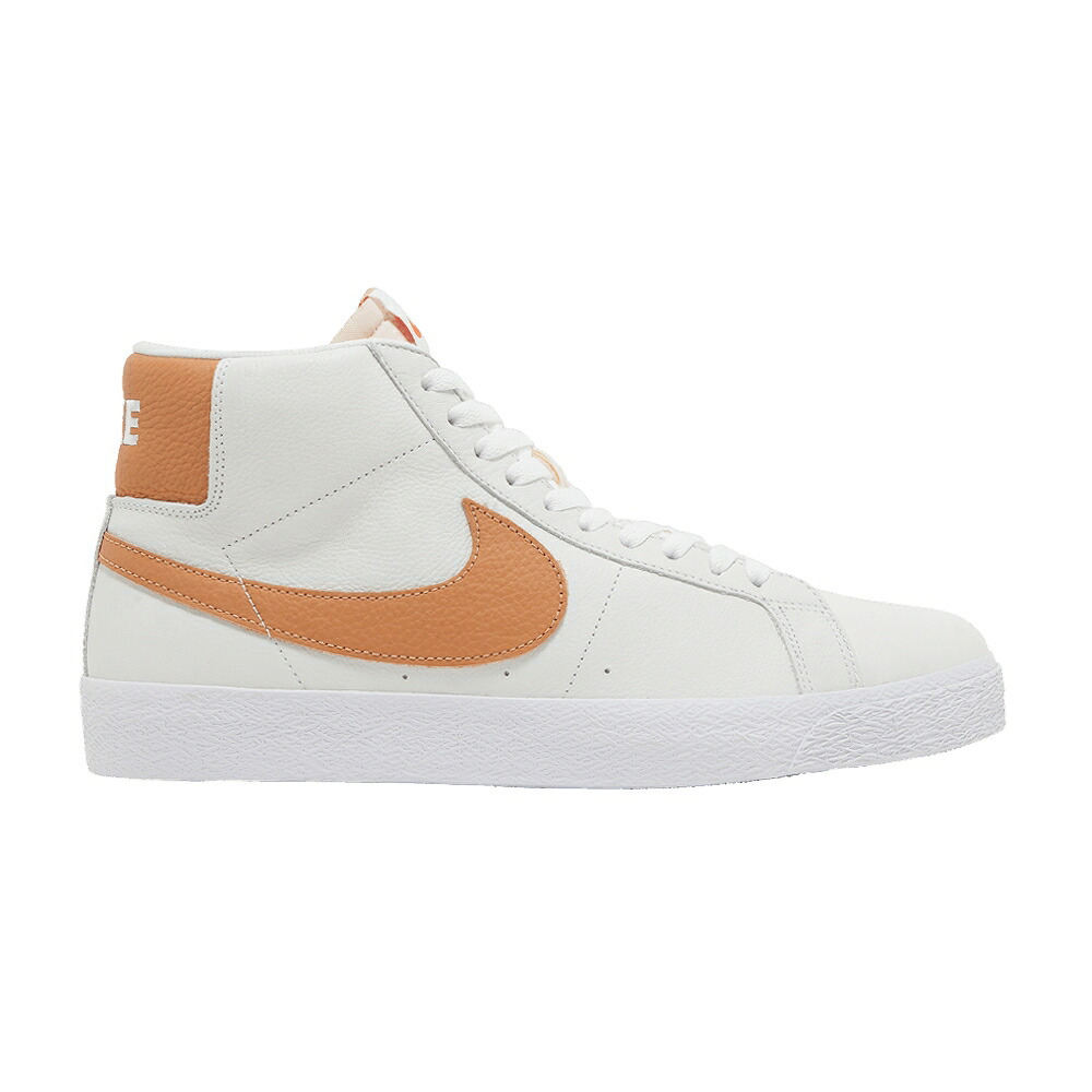 ナイキ 望遠レンズ ブレイザー ミッド エスビー 白いこと 白いこと \u0027LIGHT COGNAC\u0027 スニーカー メンズ NIKE ZOOM BLAZER MID SB / WHITE WHITE WHITE LIGHT COGNAC スニーカー-靴-メンズ靴