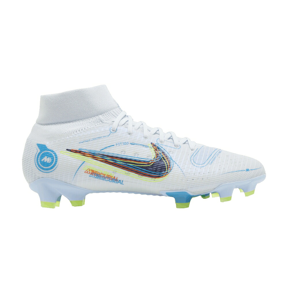 ナイキ プロ 灰色 グレー 'GREY MARINE' スニーカー メンズ NIKE MERCURIAL SUPERFLY 8 PRO FG LIGHT / FOOTBALL GREY LIGHT MARINE VOLT｜スニケス 54,300円