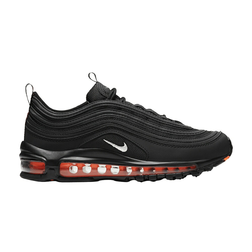 ナイキ マックス 黒色 ブラック 銀色 シルバー エアマックス 'BLACK ORANGE' ジュニア キッズ NIKE AIR MAX 97 GS TOTAL / BLACK METALLIC SILVER TOTAL ベビー マタニティ スニーカー｜スニケス 49,260円