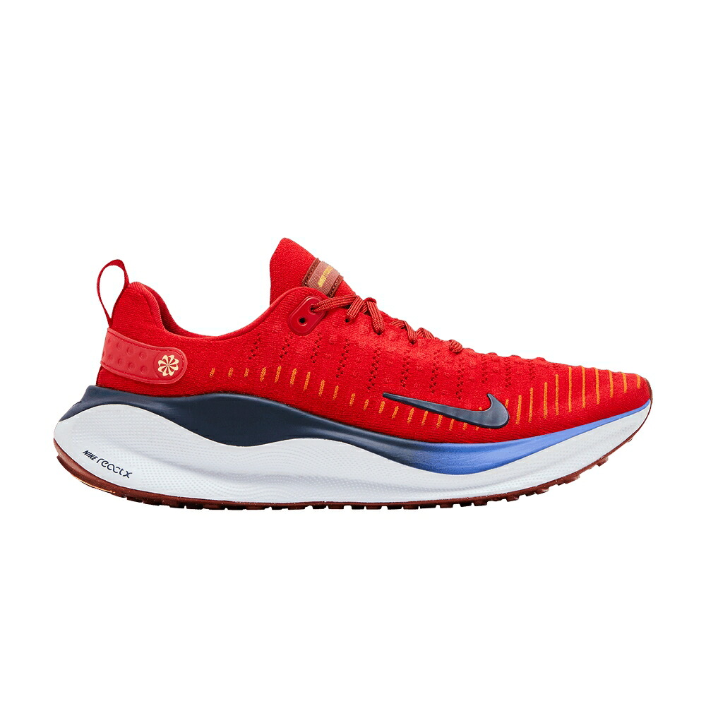 ナイキ 幽客 赤 赤いこと 橙 オレンジ色 \u0027UNIVERSITY NAVY\u0027 スニーカー メンズ NIKE REACTX INFINITY RUN 4 RED MIDNIGHT / UNIVERSITY RED CAMPFIRE ORANGE