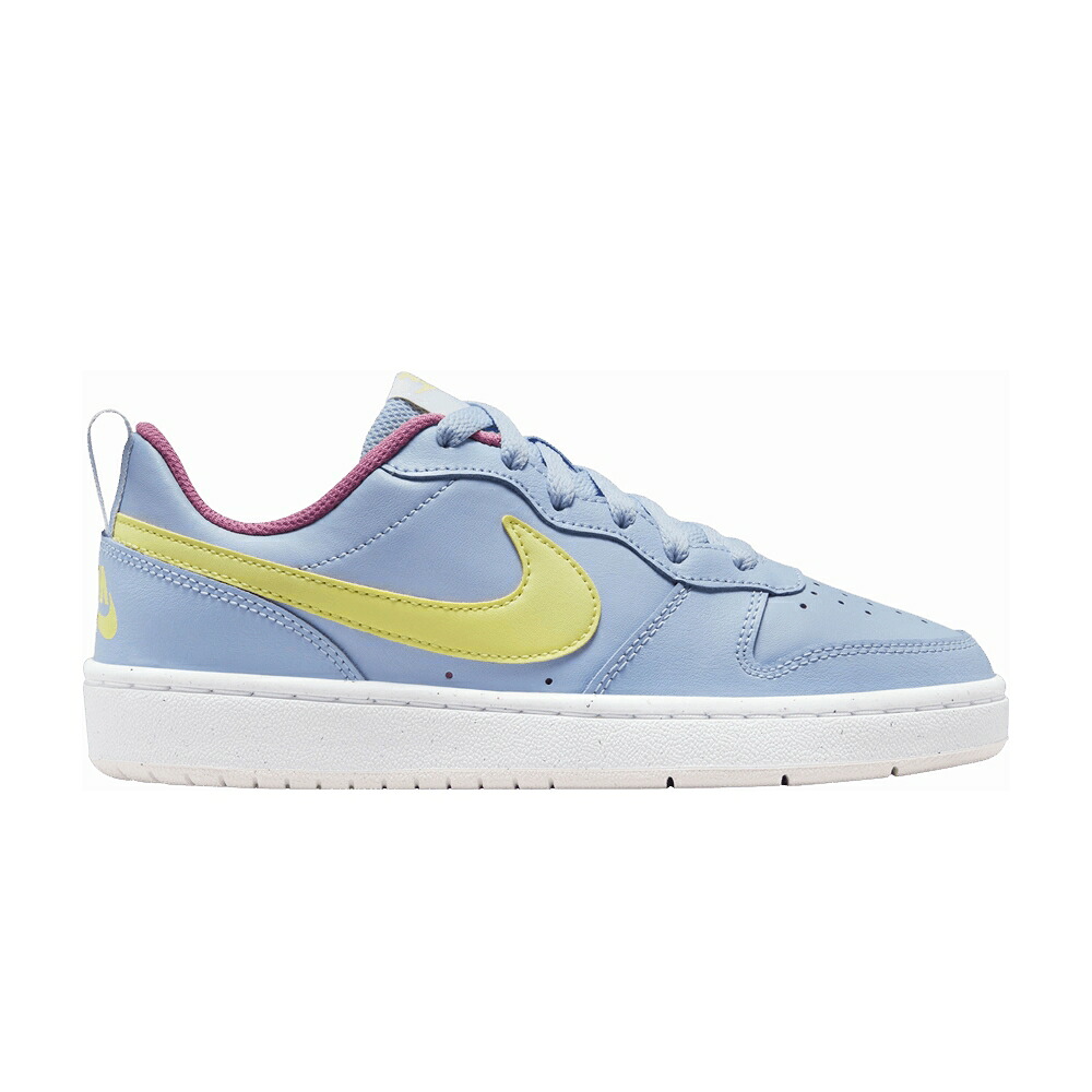 ナイキ コート コートバーロウ 'COBALT TWIST' ジュニア キッズ NIKE COURT BOROUGH LOW 2 GS BLISS LIGHT LEMON / COBALT BLISS LIGHT LEMON TWIST ベビー マタニティ スニーカー