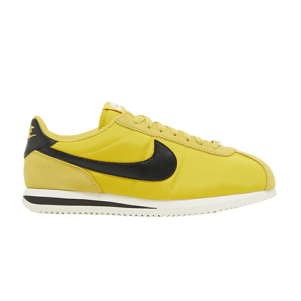 ナイキ コルテッツ 黒いこと 黒いこと 白いこと 白いこと \u0027VIVID SULFUR\u0027 スニーカー レディース NIKE WMNS CORTEZ / VIVID SULFUR BLACK SAIL WHITE
