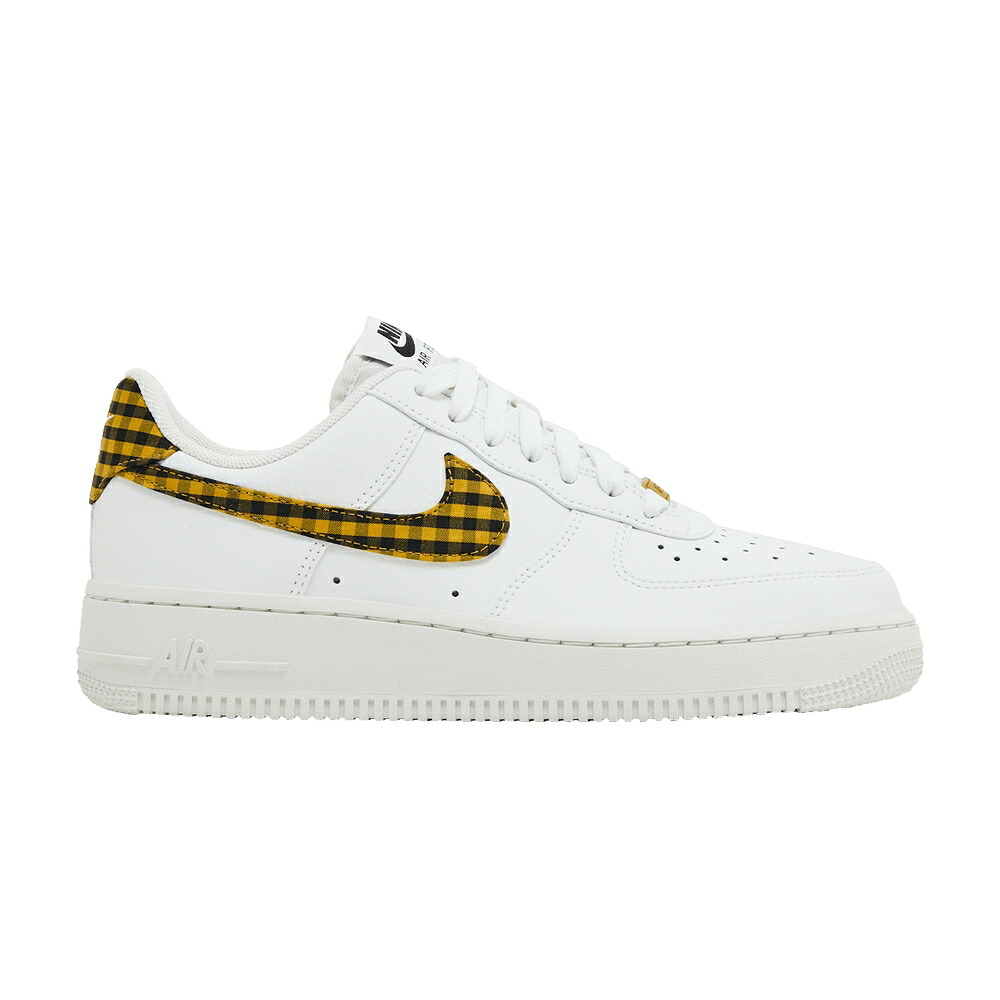 ナイキ 白いこと 白いこと 黒いこと 黒いこと 空軍 \u0027BRONZINE GINGHAM\u0027 スニーカー レディース NIKE WMNS AIR FORCE 1 LOW / SUMMIT WHITE BRONZINE BLACK