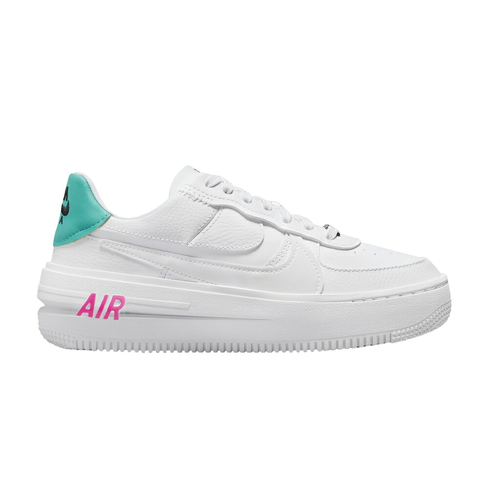 ナイキ 翡翠 ジェード 白色 ホワイト ピンク ブラスト エアフォース PLT.AF.ORM 'WHITE PINK' スニーカー レディース NIKE WMNS AIR FORCE 1 JADE / WHITE PINK BLAST CLEAR JADE