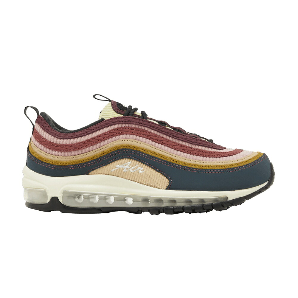 ナイキ マックス ディープ 白いこと 白いこと 大気圏マックス \u0027MULTICOLOR CORDUROY\u0027 スニーカー レディース NIKE WMNS AIR MAX 97 \u0027MULTI-COLOR / DEEP JUNGLE WHITE BRONZINE