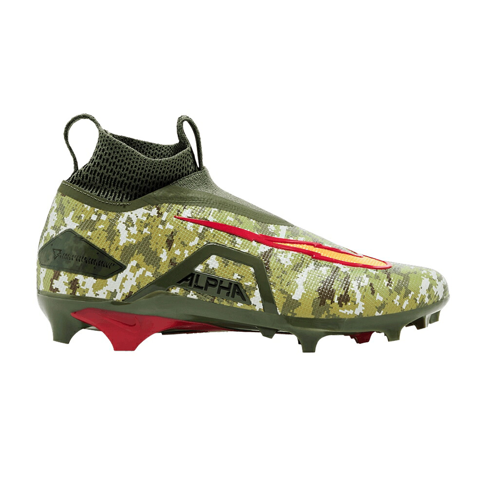 ナイキ アルファ エリート オリーブ ゴールド \u0027DIGITAL CAMO\u0027 スニーカー メンズ NIKE TRAVIS KELCE X ALPHA MENACE ELITE 3 / MEDIUM OLIVE UNIVERSITY GOLD