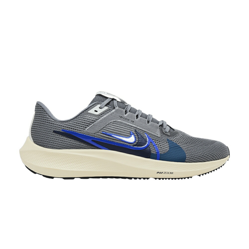 ナイキ ズーム ペガサス プレミアム スウッシュ スウォッシュ 灰色 グレー ズームペガサス QUADRUPLE BLUE スニーカー メンズ NIKE AIR ZOOM PEGASUS 40 PREMIUM SWOOSH - SMOKE GREY RACER / SMOKE GREY MULTI COLOR C