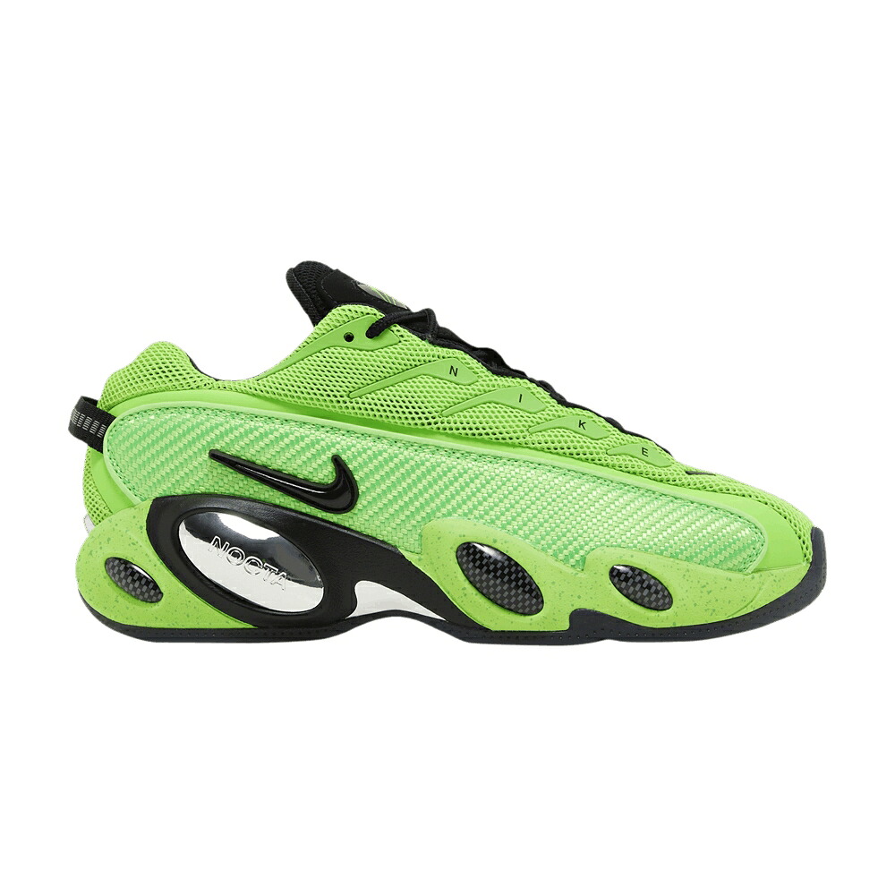 ナイキ グライド 緑 緑であること しろがね色 しろがね色 \u0027SLIME GREEN\u0027 スニーカー メンズ NIKE NOCTA X GLIDE / SLIME GREEN METALLIC SILVER