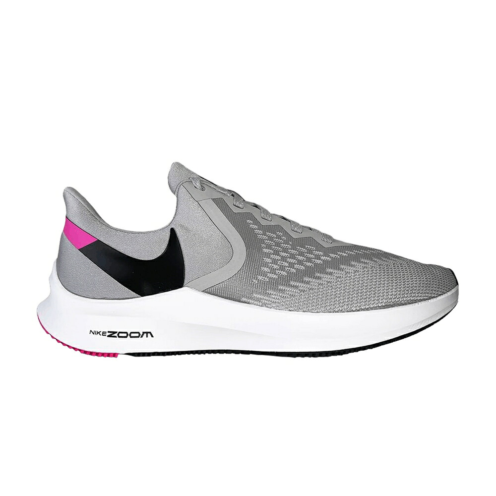 ナイキ ズーム 灰色 グレー 黒色 ブラック 'ATMOSPHERE PINK' スニーカー メンズ NIKE ZOOM WINFLO 6 GREY / ATMOSPHERE GREY BLACK｜スニケス