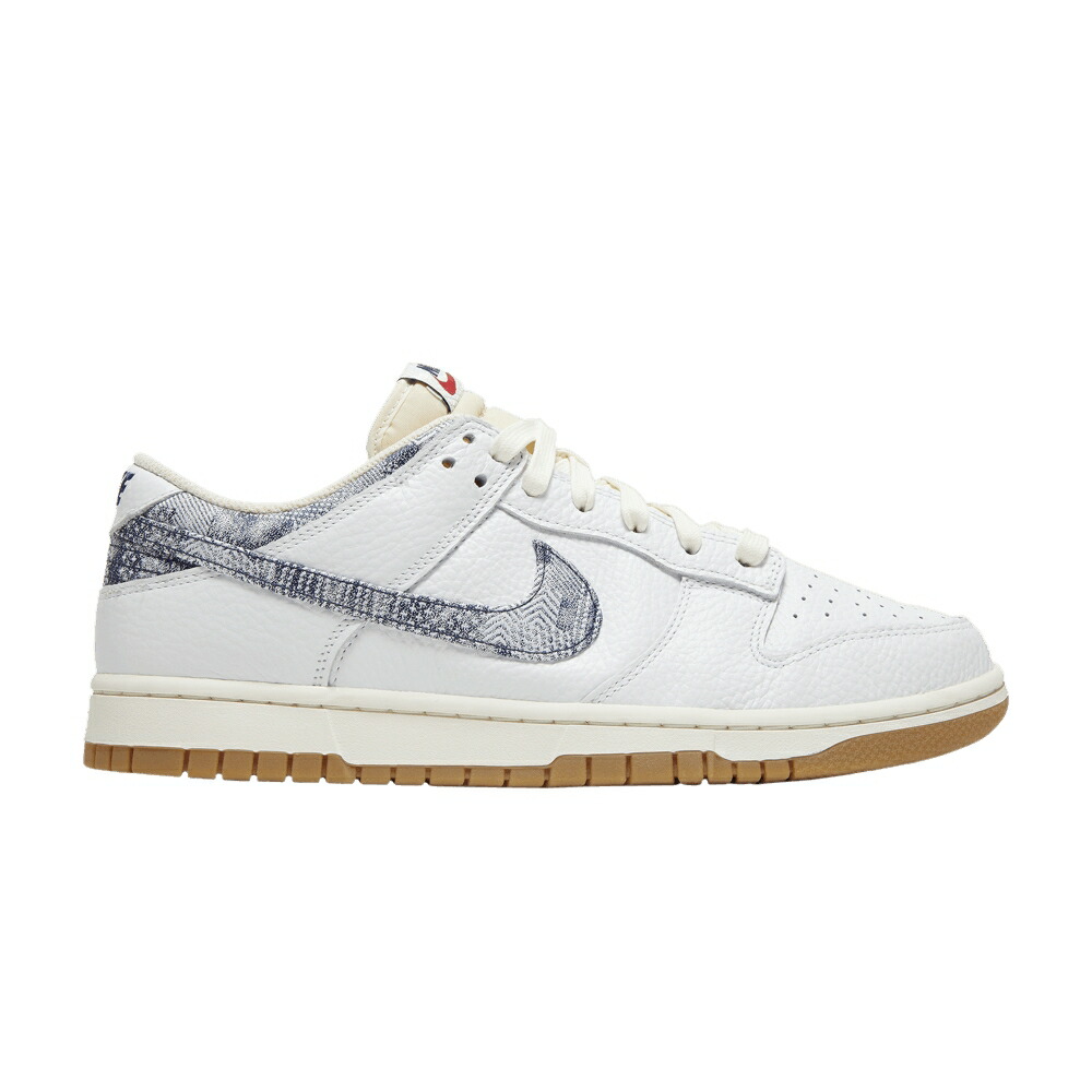 ナイキ ダンク 白色 ホワイト 紺色 ネイビー 赤 レッド ダンクロー WASHED DENIM スニーカー メンズ NIKE DUNK LOW / WHITE MIDNIGHT NAVY GYM RED SAIL