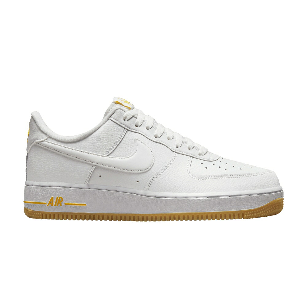 ナイキ ゴールド 白色 ホワイト エアフォース '07 'WHITE GUM' スニーカー メンズ NIKE AIR FORCE 1 UNIVERSITY GOLD / WHITE UNIVERSITY GOLD WHITE GUM｜スニケス